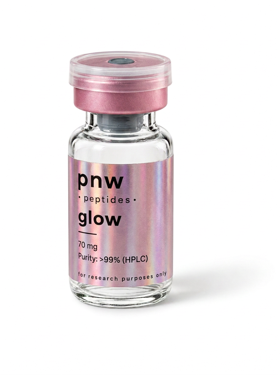 Glow laboratory vial